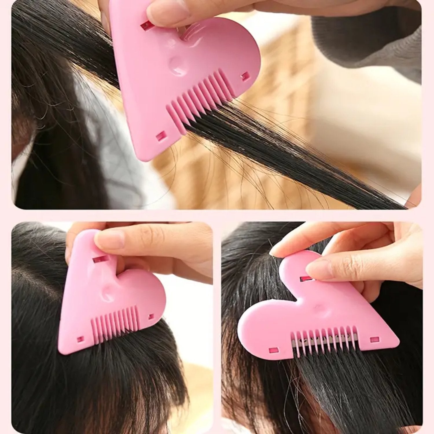 Heart Shape Plastic Hair Cutting Scissors (1 Pc / With Card Packing) Heart Shape Plastic Hair Cutting Scissors (1 Pc / With Card Packing)